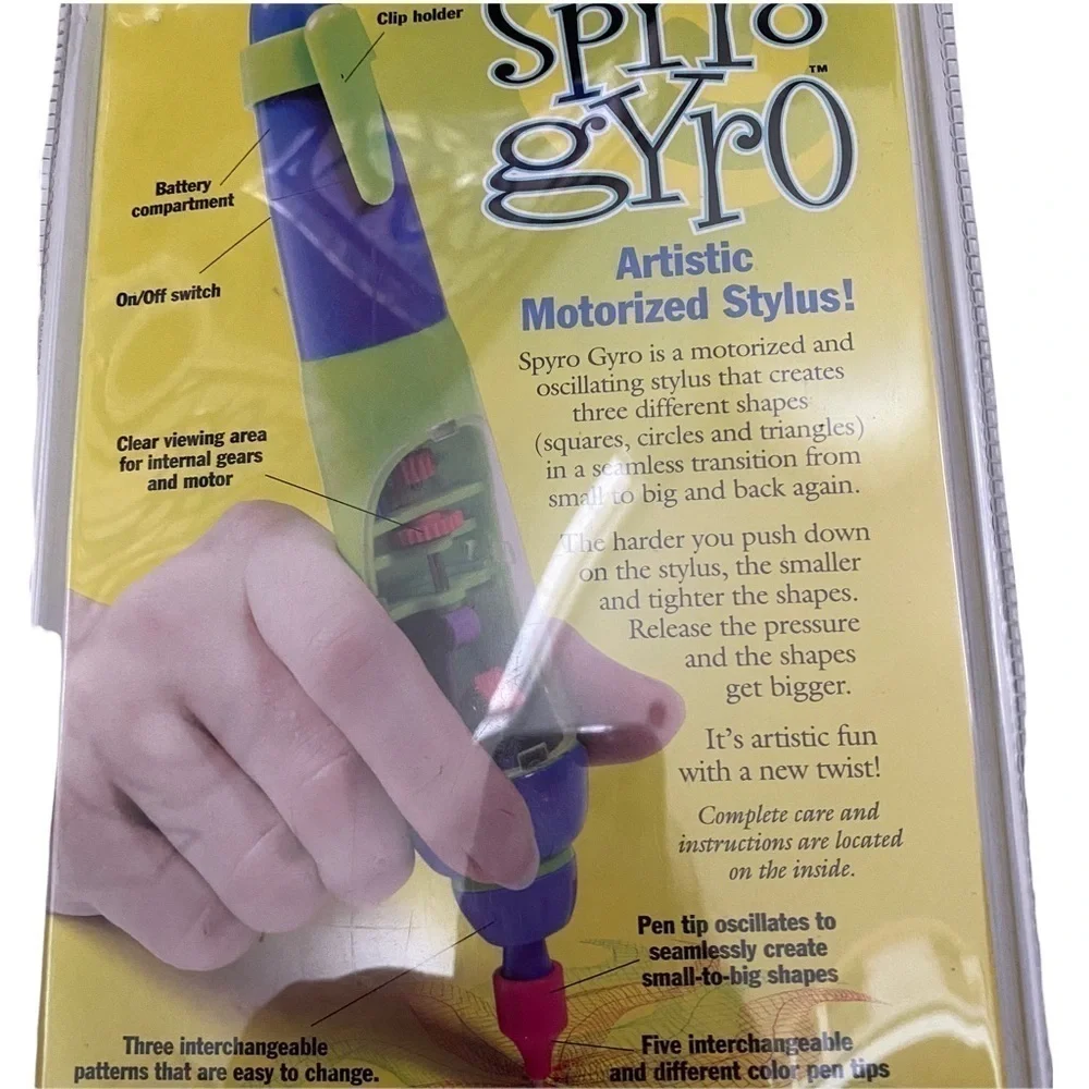 Hog Wild Spyro Gyro Artistic Motorized Stylus 3 Patterns Batteries Not Included